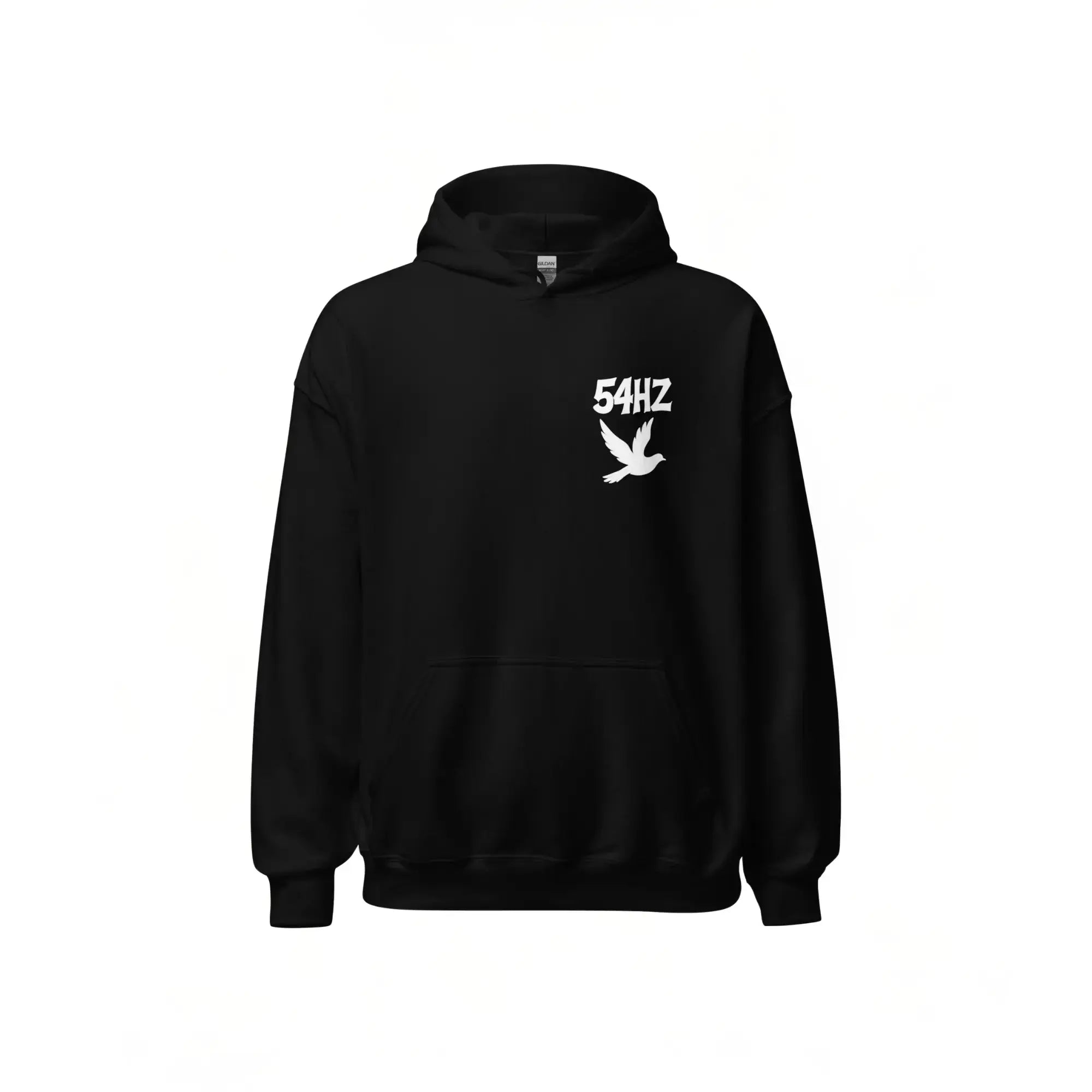 Sweat à capuche 54HZ Noir - WEAR THE FREQUENCY OF PEACE 54HZ