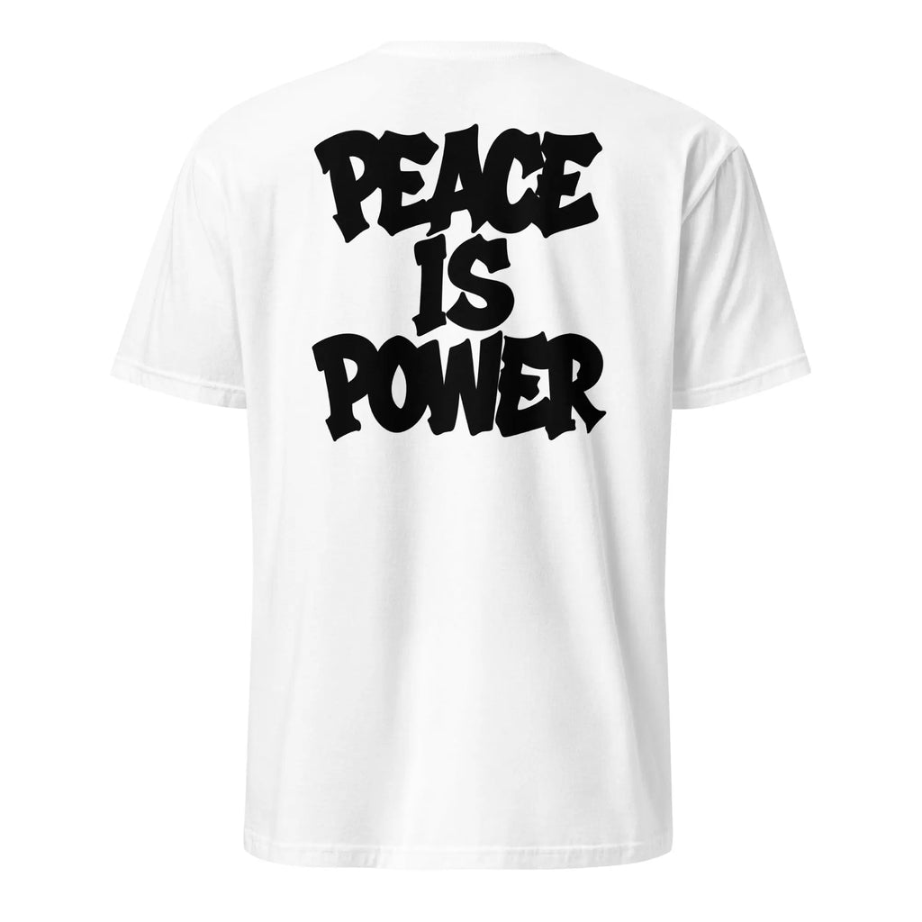 T-shirt 54HZ blanc – “Peace is power” 54HZ