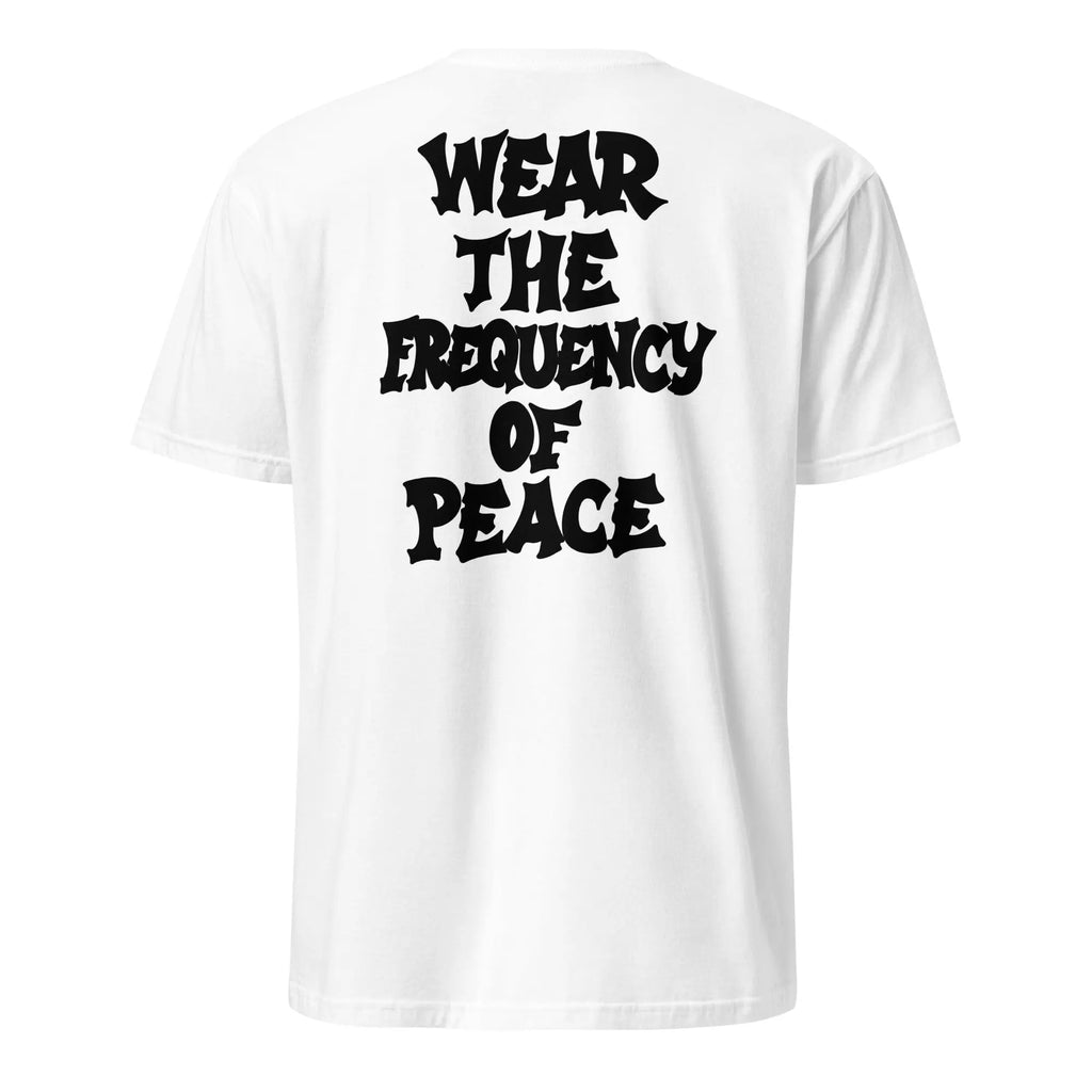 T-shirt 54HZ blanc – “Wear the frequency of peace” 54HZ