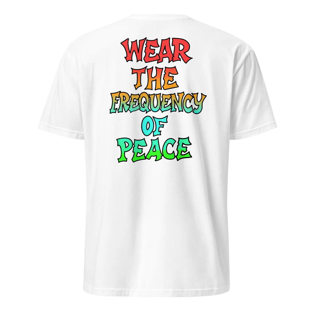 T-shirt 54HZ blanc – “Wear the frequency of peace” 54HZ