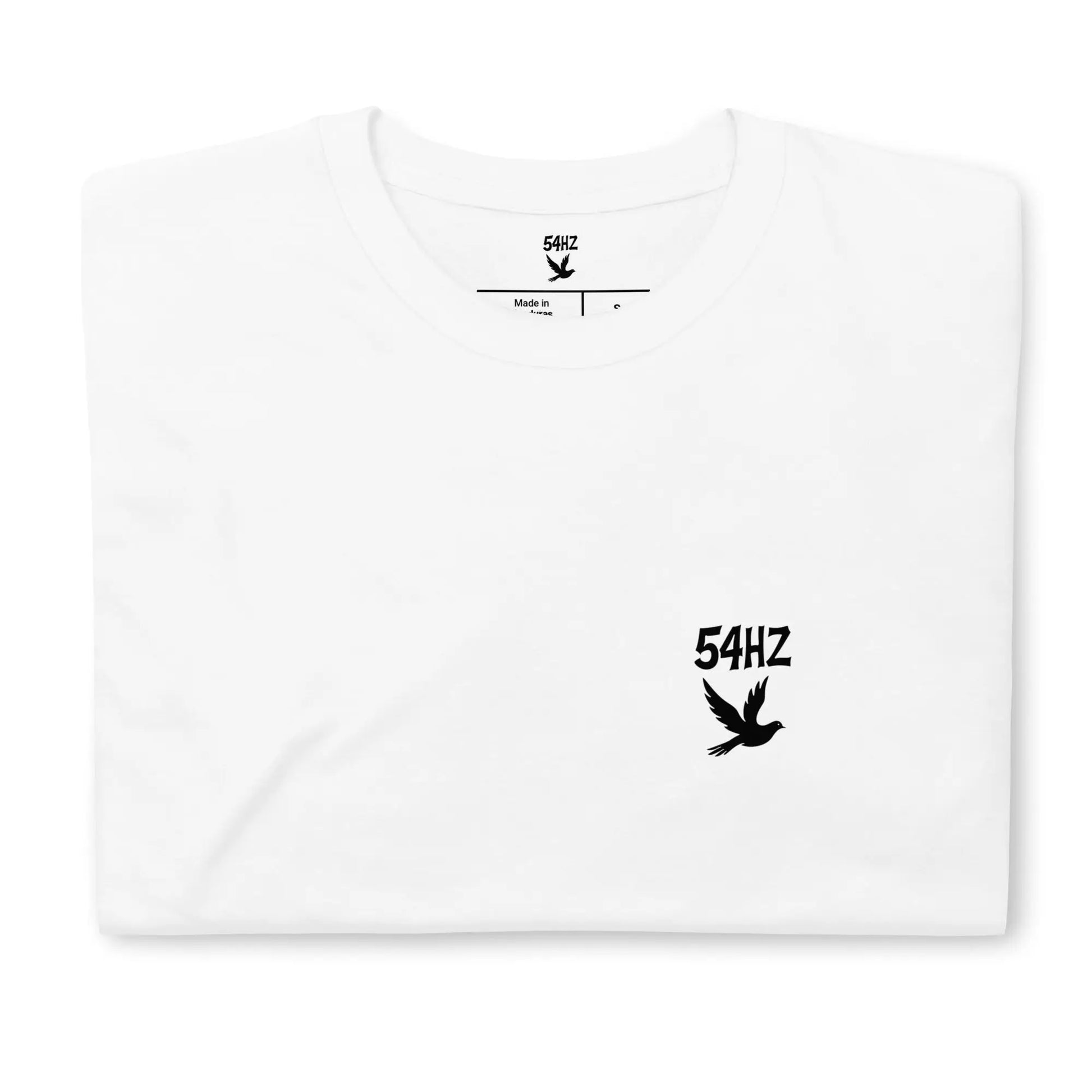 T-shirt 54HZ blanc – “Wear the frequency of peace” 54HZ