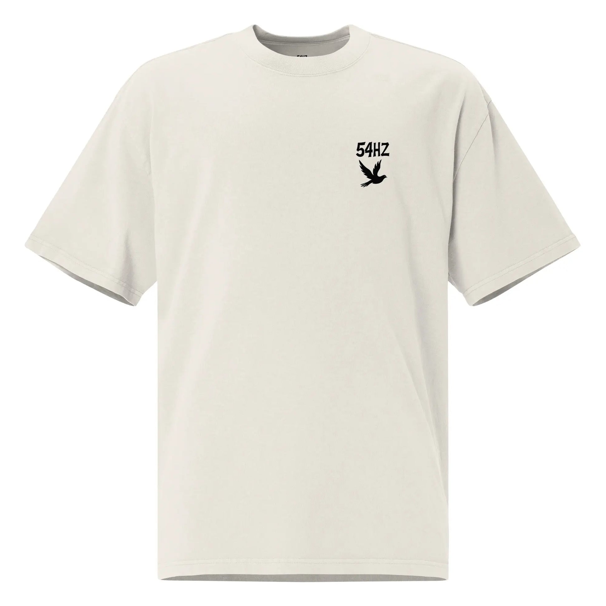 T-shirt 54HZ oversize blanc - « Peace is Power » 54HZ