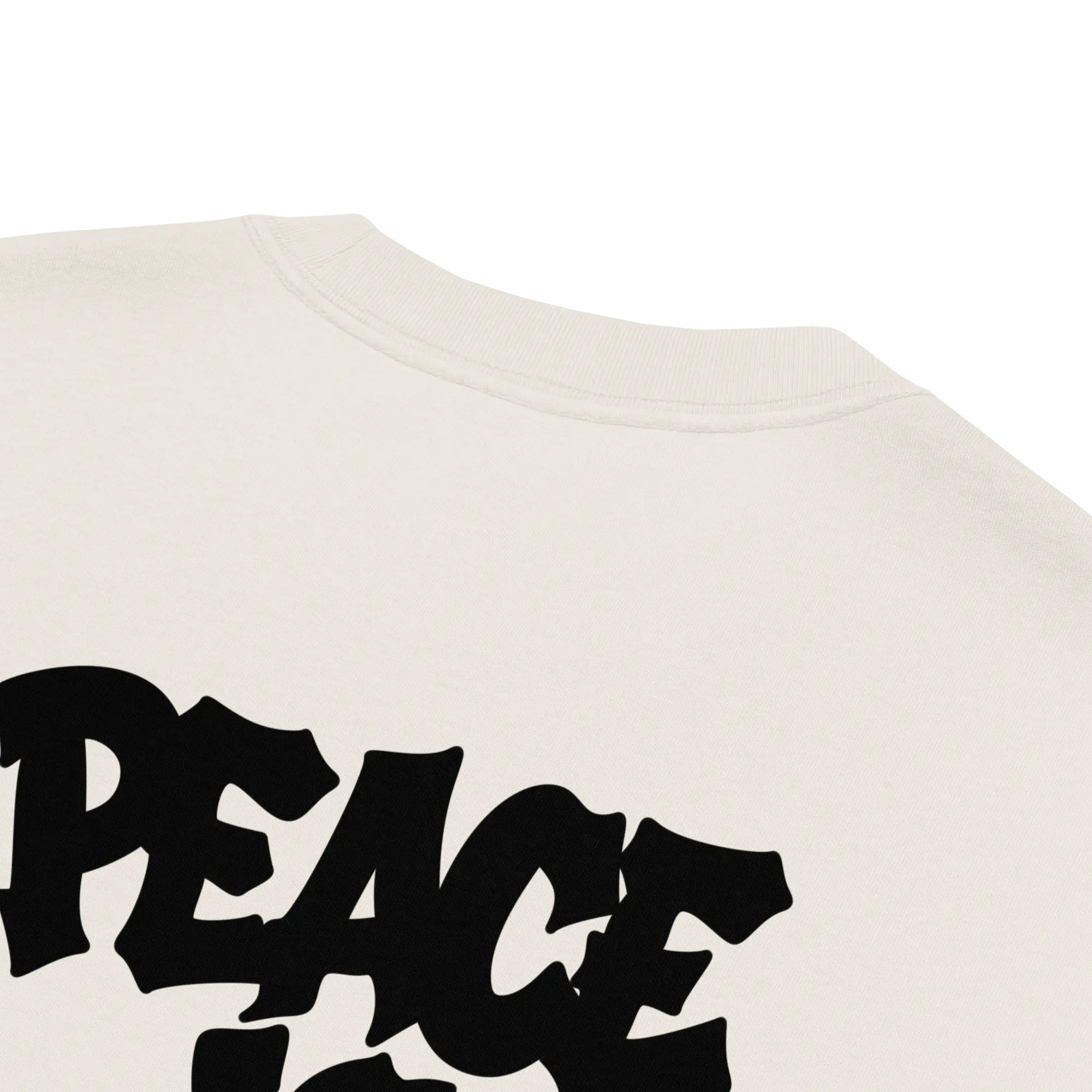 T-shirt 54HZ oversize blanc - « Peace is Power » 54HZ